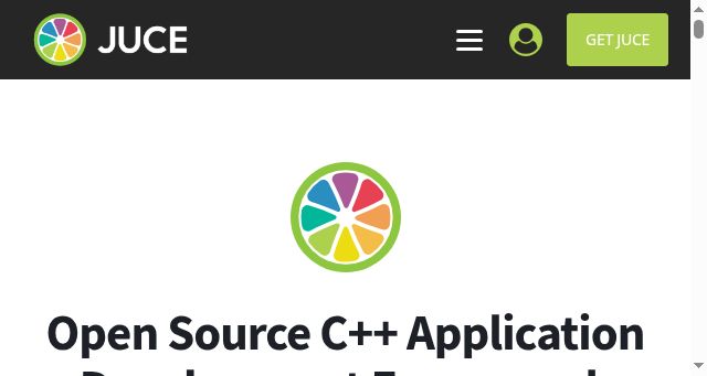 Screenshot of juce.com