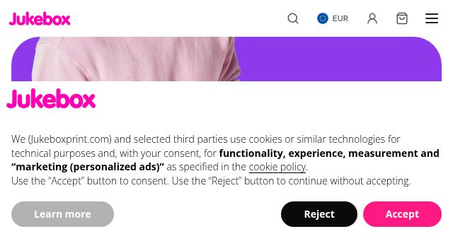 Screenshot of jukeboxprint.com