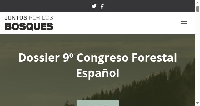 Screenshot of juntosporlosbosques.es
