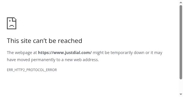 Screenshot of justdial.com