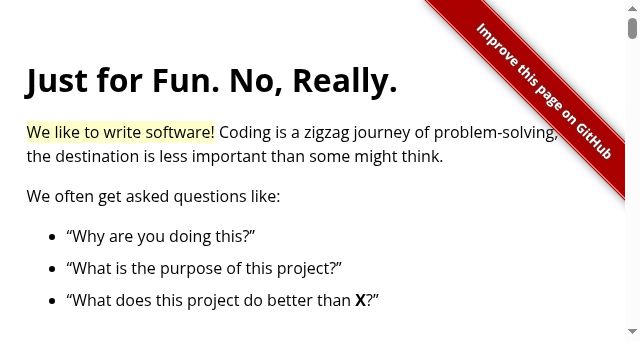 Screenshot of justforfunnoreally.dev