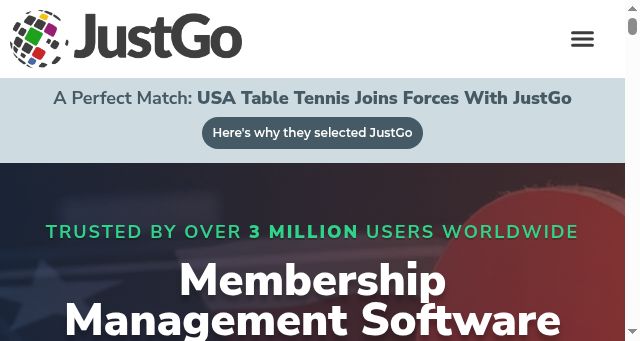 Screenshot of justgo.com