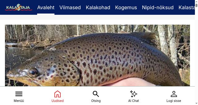 Screenshot of kalastaja.ee
