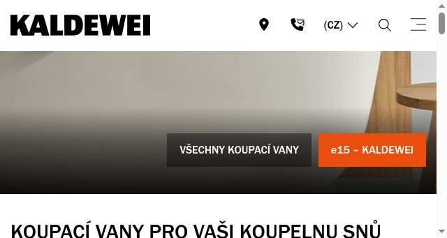 Screenshot of kaldewei.cz