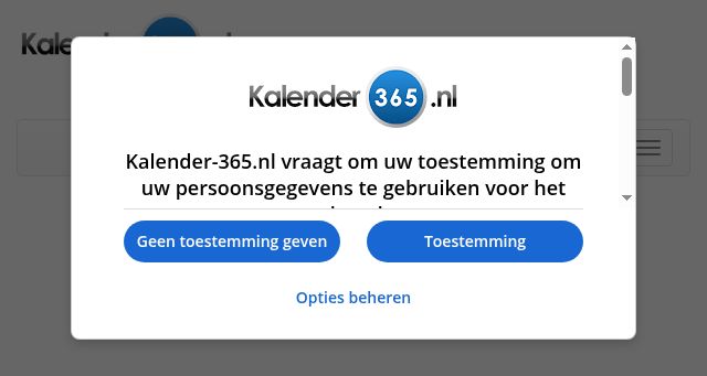 Screenshot of kalender-365.nl