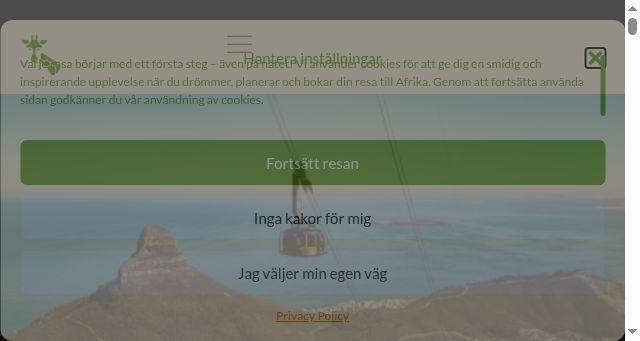 Screenshot of kapstaden.nu