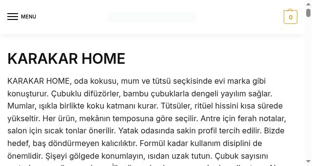 Screenshot of karakarhome.com.tr