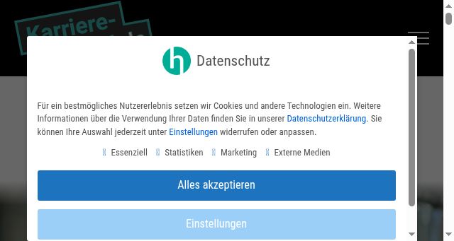 Screenshot of karriere-handel.de