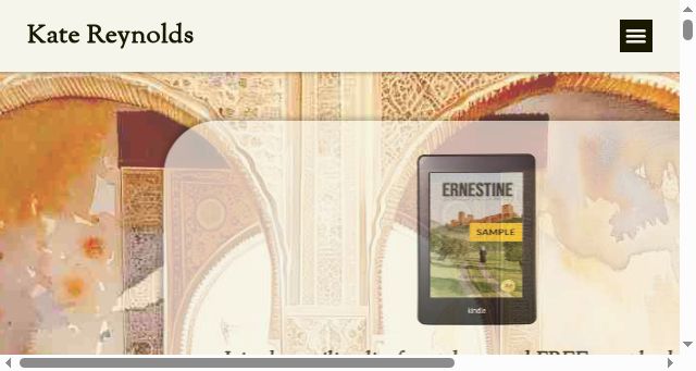 Screenshot of katereynoldsauthor.com
