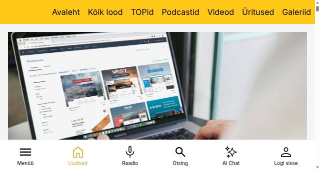 Screenshot of kaubandus.ee