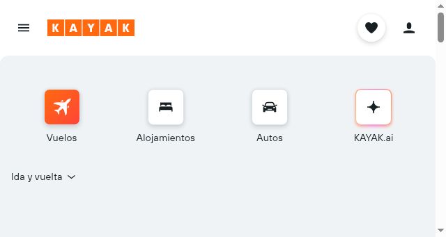 Screenshot of kayak.com.hn