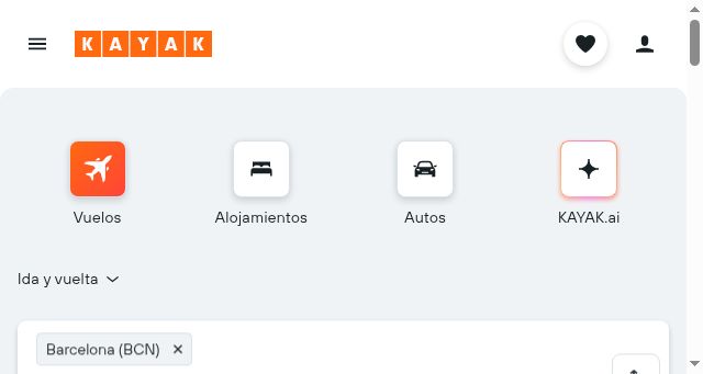 Screenshot of kayak.com.ni