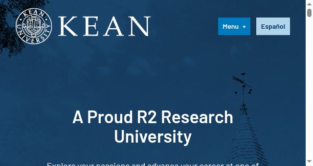 Screenshot of kean.edu