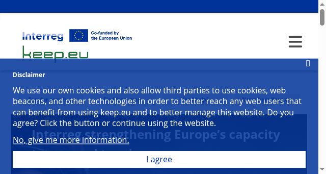 Screenshot of keep.eu