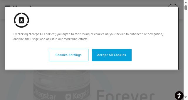 Screenshot of kegstar.com