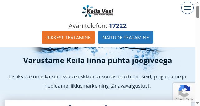 Screenshot of keilavesi.ee