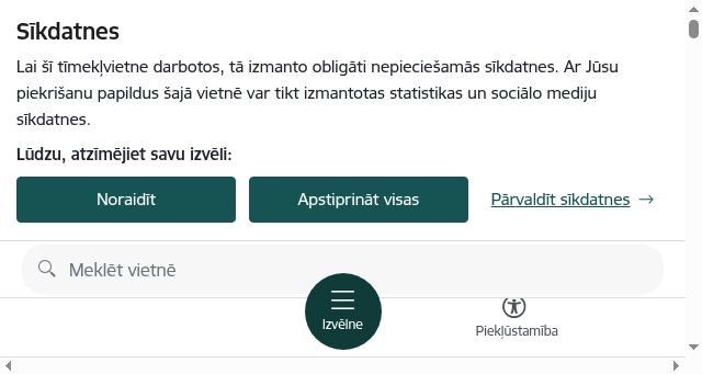 Screenshot of kem.gov.lv