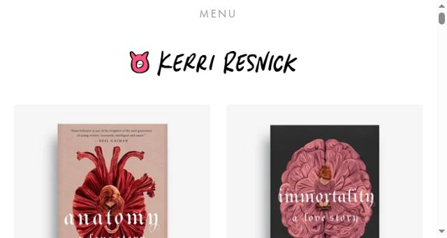 Screenshot of kerriresnick.com