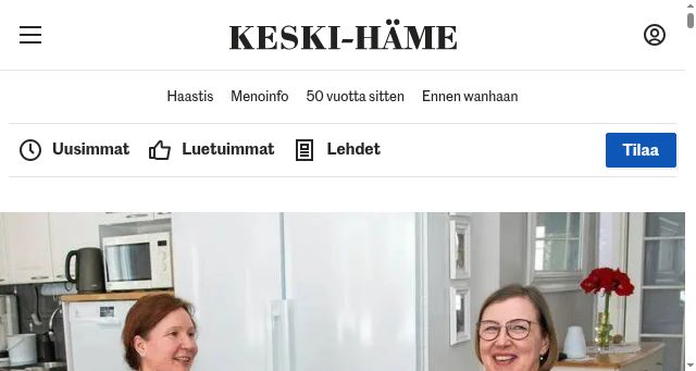 Screenshot of keski-hame.fi