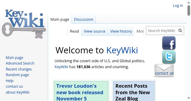 Screenshot of keywiki.org