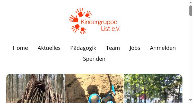 Screenshot of kindergruppe-list.de