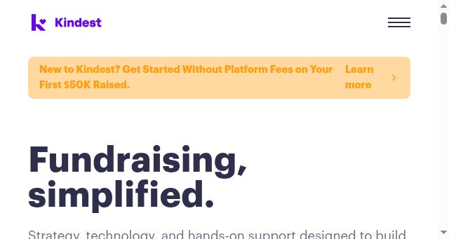 Screenshot of kindest.com