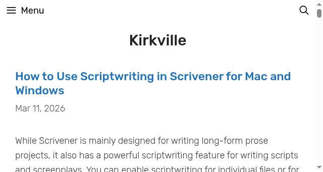 Screenshot of kirkville.com