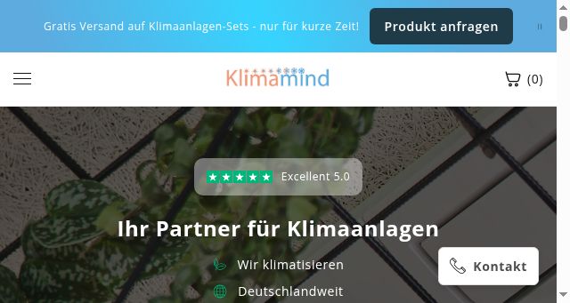 Screenshot of klimamind.de