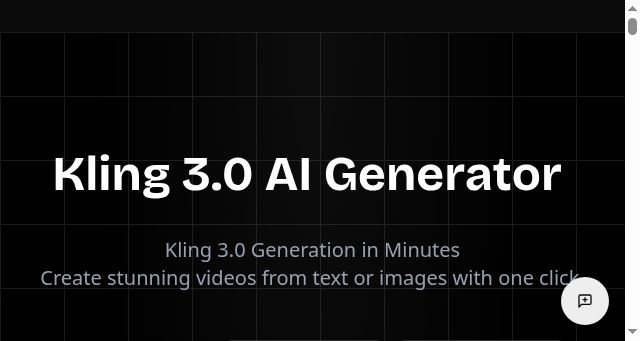 Screenshot of kling3.co