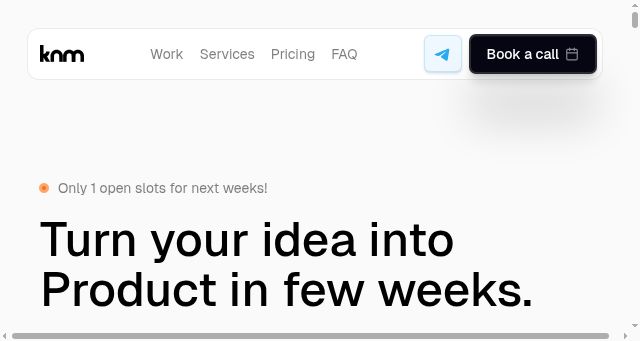 Screenshot of knmstudio.com