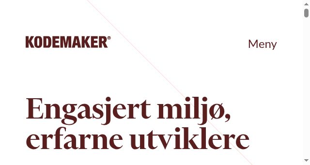 Screenshot of kodemaker.no