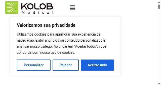 Screenshot of kolobmedical.com