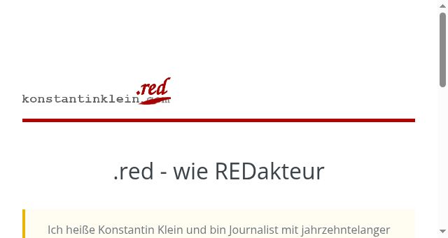 Screenshot of konstantinklein.com
