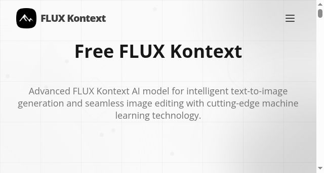 Screenshot of kontextflux.com