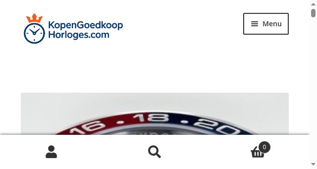 Screenshot of kopengoedkoophorloges.com