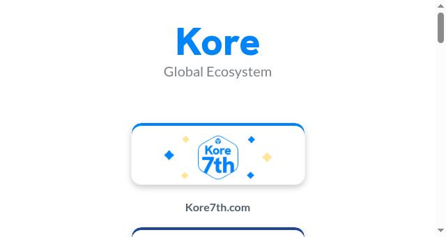Screenshot of koreconx.io