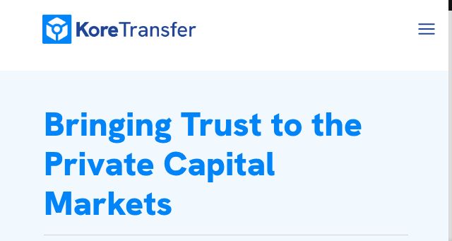 Screenshot of koretransfer.com