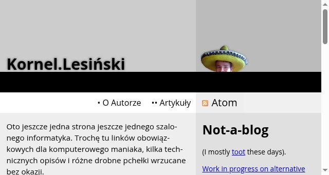 Screenshot of kornel.ski
