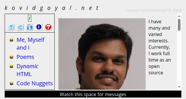Screenshot of kovidgoyal.net