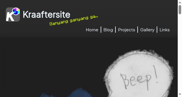 Screenshot of kraafter.me