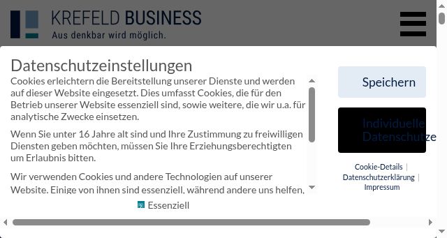 Screenshot of krefeld-business.de