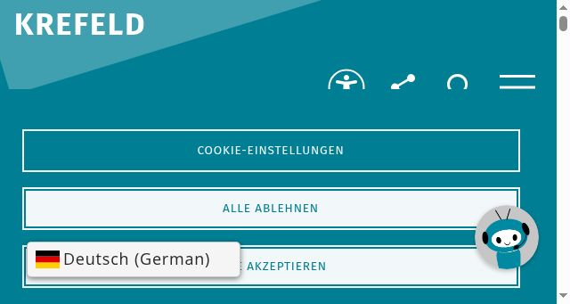 Screenshot of krefeld.de