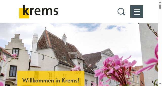 Screenshot of krems.at