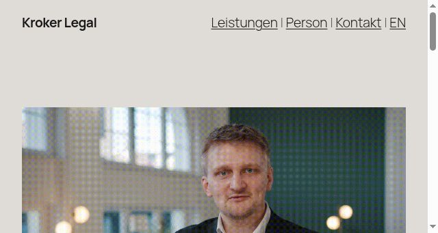 Screenshot of kroker-legal.de