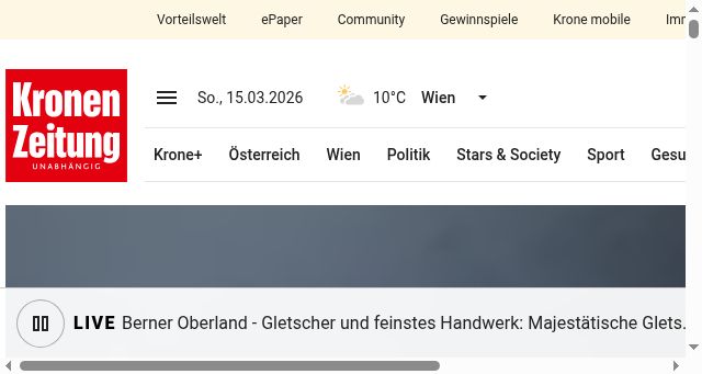 Screenshot of krone.at