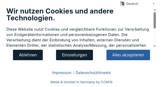 Screenshot of kundennote.com