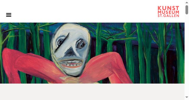Screenshot of kunstmuseumsg.ch