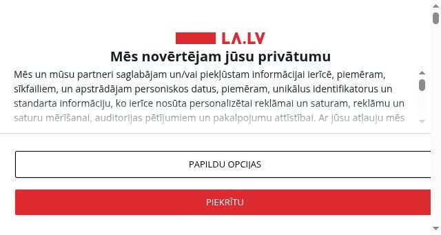Screenshot of la.lv