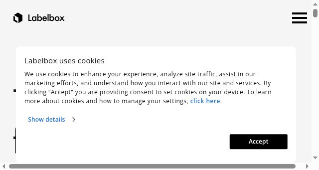 Screenshot of labelbox.com