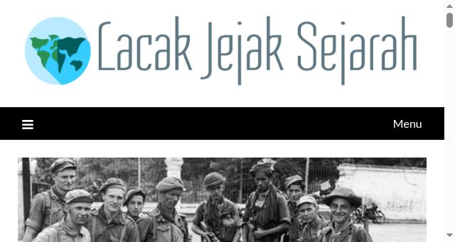 Screenshot of lacakjejaksejarah.com